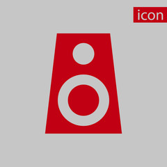 Audio speakers icon stock vector illustration flat design