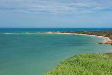 Fototapeta na wymiar View of Apollo Bay, Great Ocean Road.
