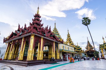 Fototapeta na wymiar pavilion at Shwedagon Pagoda