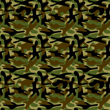 Camouflage seamless pattern