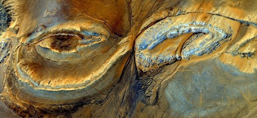 woman tortured by Taliban, abstract photography of the deserts of Africa from the air. aerial view...