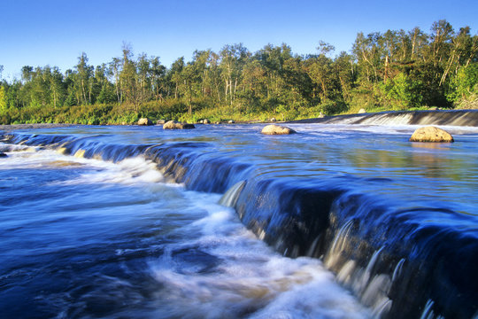 Rainbow Falls, Whiteshell Provincial Park, Manitoba, Canada.
