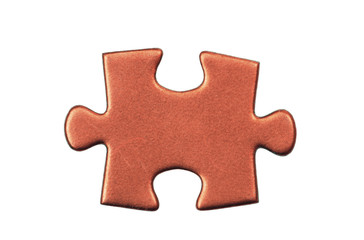 Obraz premium puzzle pieces on white background