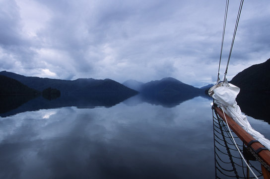 Queen Charlotte Islands, (Haida Gwaii), 'misty Isles' thru Darwin Sound, British Columbia, Canada.