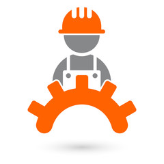 handwerk bau arbeiter zeichen symbol
