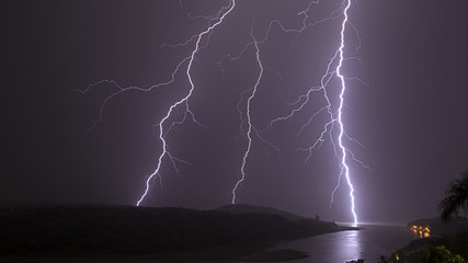Lightning over Bonza Bay