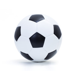 Soccer ball on white background