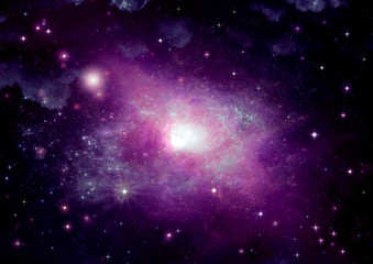 galaxy in a free space