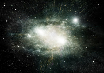 galaxy in a free space
