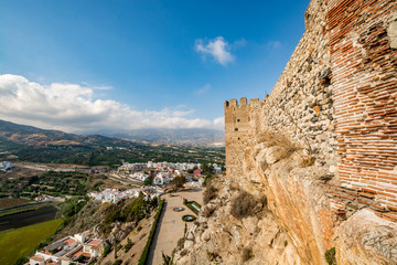 Spectacular view from Salobrena (Salobreña) castle, Spain