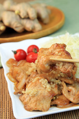 豚肉のしょうが焼き