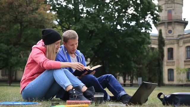 Couple of students enjoying student life