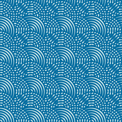 Graphic simple ornamental tile, vector repeated pattern made usi