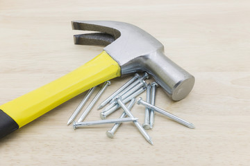 The hammer and nails