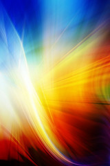 Naklejka premium Abstract background in orange, yellow, red and blue colors 