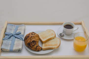 Breakfast on a tray