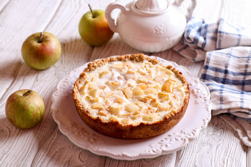 Homemade sweet apple pie