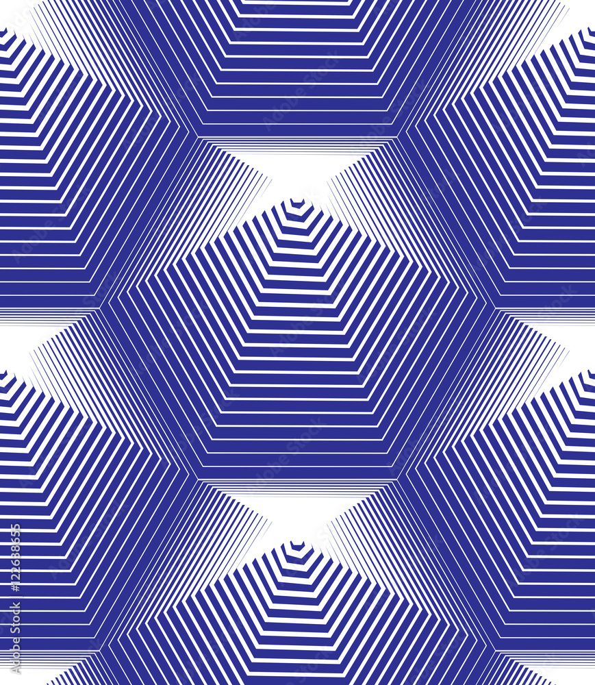 Poster vector stripy endless pattern, art continuous geometric backgrou