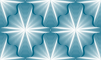 Continuous vector pattern with graphic lines, decorative abstrac
