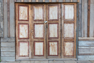 Antique wooden doors and windows.