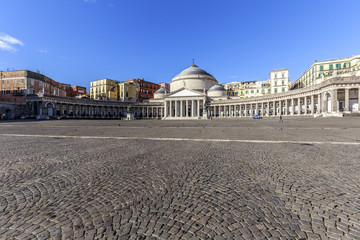 Fototapeta na wymiar Piazza Plebiscito Naples