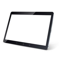 Tablet computer with blank white screen