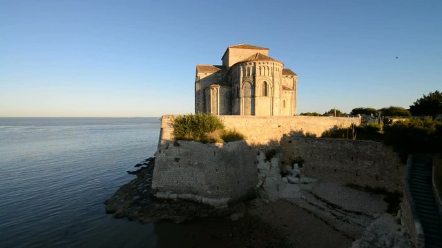 Sainte-Radegonde medieval Church, Talmont sur Gironde, Charente Maritime, France