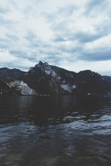 Mountain and lake in Austria - 122644237