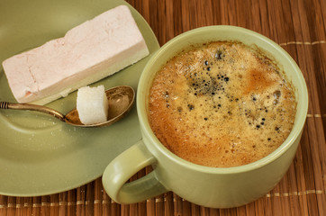 Cup of coffee marshmallow