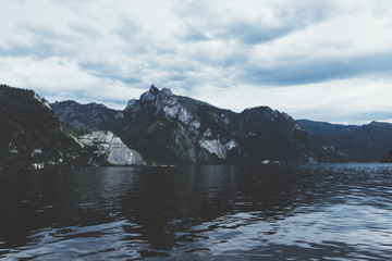 Mountain and lake in Austria