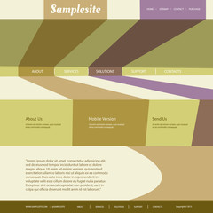 Website Template with Abstract Design