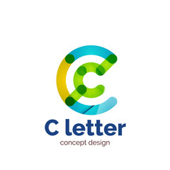 Vector modern minimalistic letter concept logo