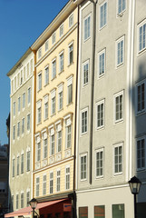 Fototapeta na wymiar Old houses on Residenzplatz