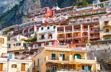 Fototapeta na wymiar Positano town on Amalfi coast, Italy