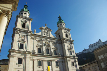 Fototapeta na wymiar Salzburger Dom, the Salzburg Cathedral