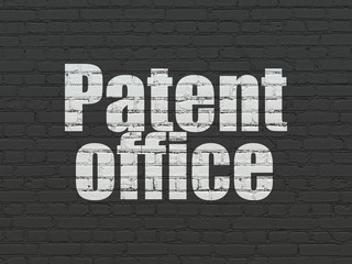 Law concept: Patent Office on wall background