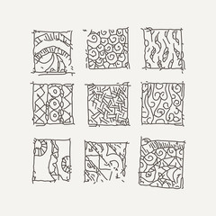 Set of blocks in the style of Maya