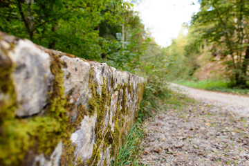 Hintergrund mit Stein und Mauer