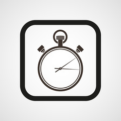 Stopwatch Icon Flat Simple Vector illustration Isolated