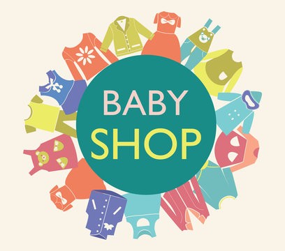  background for baby shop,