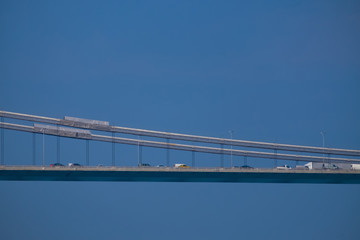 The Bosphorus Bridge also called the 'First Bosphorus Bridge' is one of the three bridges in Istanbul, Turkey