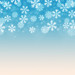 Winter season snow background