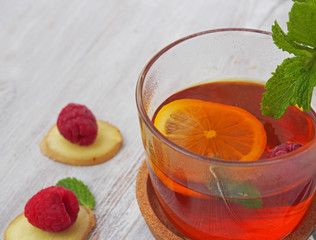  Common cure for common cold - lemon, mint, raspberry, ginger