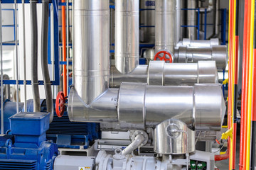 industrial compressor refrigeration at manufacturing factory