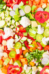 Fresh cut vegetables