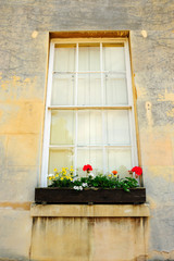 Fototapeta na wymiar Beautiful classic wall with windows