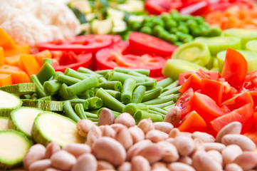 Fresh cut vegetables