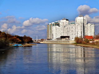 The beautiful city of Krasnodar - a city in southern Russia