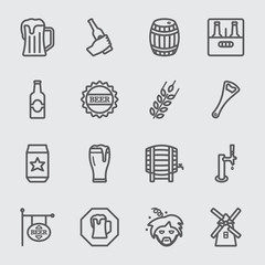 Beer line icon