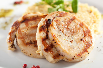 Meat Roll with Rice